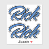 Rick Name blue Aufkleber Sticker Stickerset (Vel)