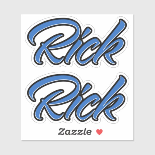 Rick Name blue Aufkleber Sticker Stickerset (Vel)