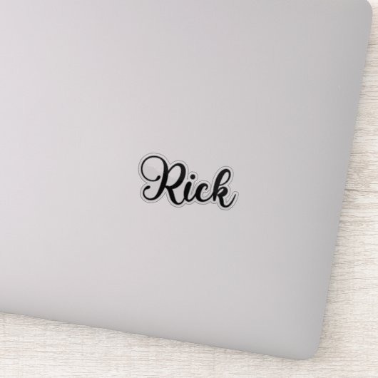 Rick Name - handgeschreven kalligrafie Sticker (Detail)