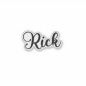 Rick Name - handgeschreven kalligrafie Sticker (Voorkant)