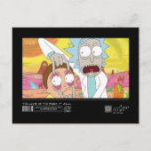 Rick Open Morty's Eyes Quote Graphic Briefkaart (Voorkant)