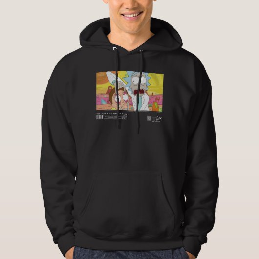 Rick Open Morty's Eyes Quote Graphic Hoodie (Voorkant)