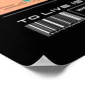 Rick Open Morty's Eyes Quote Graphic Poster (Hoek)