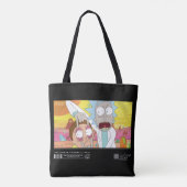Rick Open Morty's Eyes Quote Graphic Tote Bag (Achterkant)