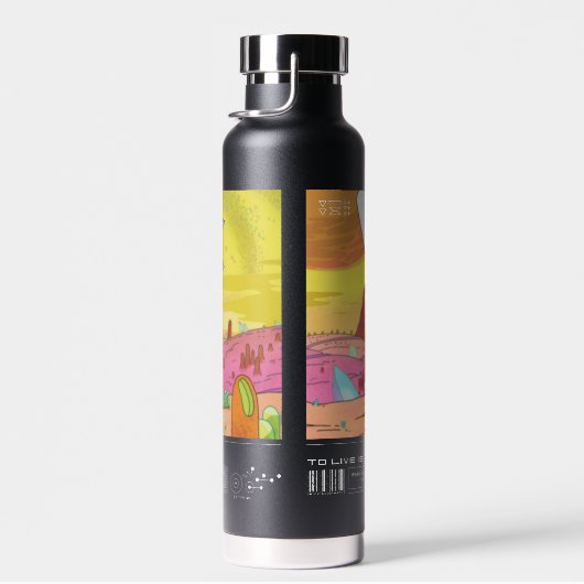 Rick Open Morty's Eyes Quote Graphic Waterfles (Rechts)