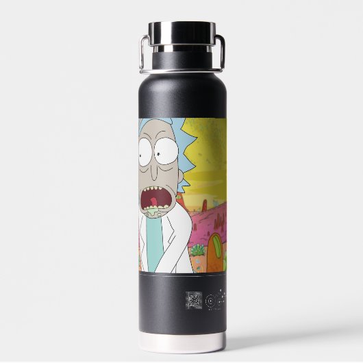 Rick Open Morty's Eyes Quote Graphic Waterfles (Achterkant)