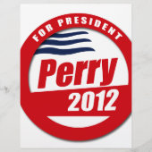 Rick Perry 2012 Flyer (Voorkant)