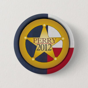 Rick Perry 2012 Ranger Badge Ronde Button 5,7 Cm