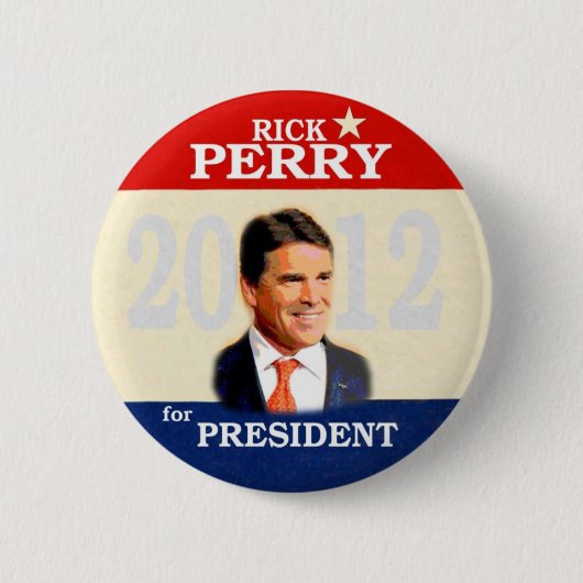 Rick Perry 2012 Ronde Button 5,7 Cm (Voorkant)
