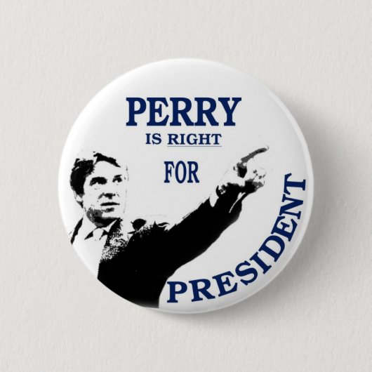 Rick Perry 2012 Ronde Button 5,7 Cm (Voorkant)