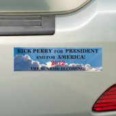Rick Perry 2012 Sunrise Bumpersticker (Op auto)
