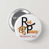 Rick Perry Brand Ronde Button 5,7 Cm (Voorkant /achterkant)