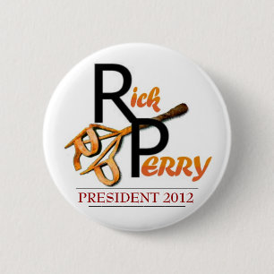 Rick Perry Brand Ronde Button 5,7 Cm