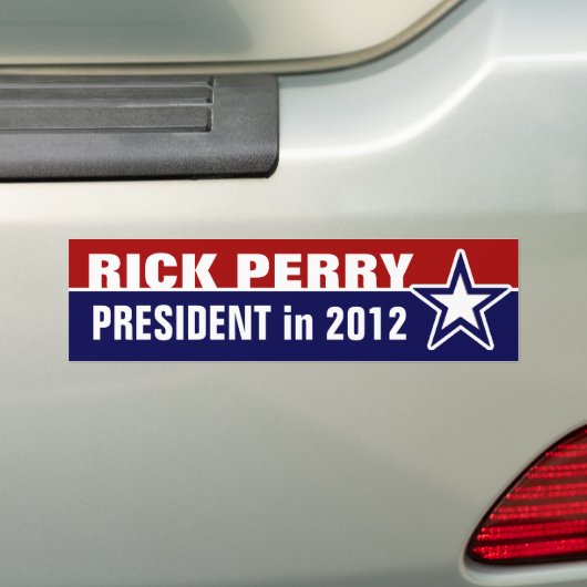 Rick Perry in 2012 Bumpersticker (Op auto)