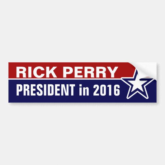Rick Perry in 2016 Bumpersticker (Voorkant)