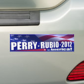 Rick Perry Marco Rubio 2012 GOP Bumpersticker (Op auto)