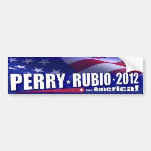 Rick Perry Marco Rubio 2012 GOP Bumpersticker
