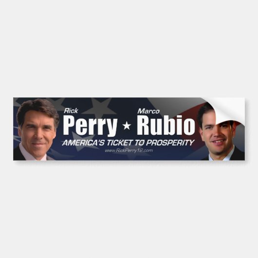 Rick Perry - Marco Rubio Bumpersticker (Voorkant)