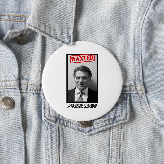 Rick Perry Mugshot Ronde Button 4,0 Cm (In situ)