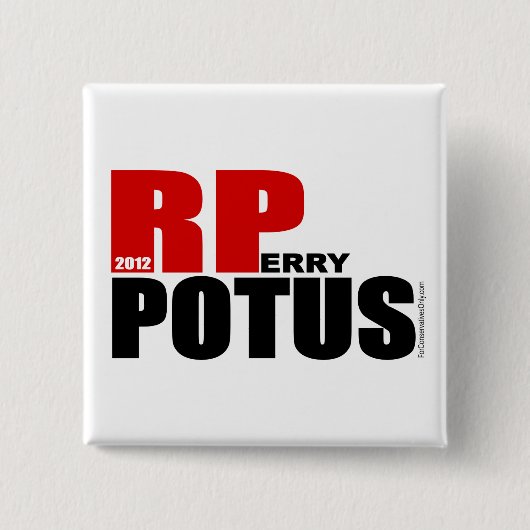 Rick Perry - POTUS Vierkante Button 5,1 Cm (Voorkant)