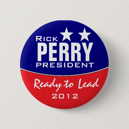 Rick Perry Ronde Button 5,7 Cm (Voorkant)