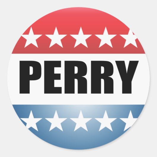RICK PERRY RONDE STICKER (Voorkant)