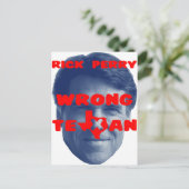 Rick Perry - verkeerde texaan Briefkaart (Staand voorkant)