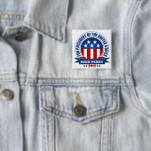 Rick Perry Vierkante Button 5,1 Cm (In situ)