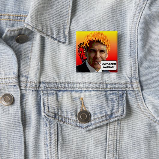 Rick Perry Vierkante Button 5,1 Cm (In situ)