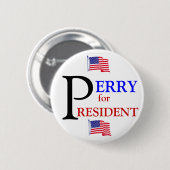 Rick Perry voor President 2012 Ronde Button 5,7 Cm (Voorkant /achterkant)