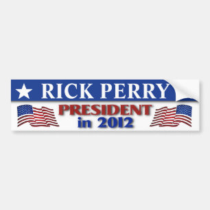 Rick Perry voor President in 2012 Bumpersticker