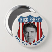 Rick Perry voor President in 2016 Ronde Button 4,0 Cm (Voorkant /achterkant)