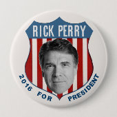 Rick Perry voor President in 2016 Ronde Button 4,0 Cm (Voorkant)