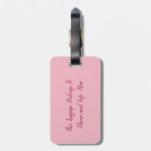 Rick Rack Bridesmaid Bagagelabel (Achterkant verticaal)