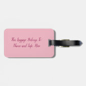Rick Rack Bridesmaid Bagagelabel (Achterkant horizontaal)