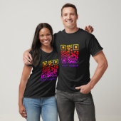 Rick roll grappige QR scan code scan me niet T-Shi T-shirt (Unisex)