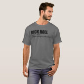 Rick Roll Meme Definition Funny Meme Rick Roll T-shirt (Voorkant volledig)