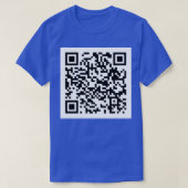Rick Roll QR Code Baseball TS shirt (Design voorkant)