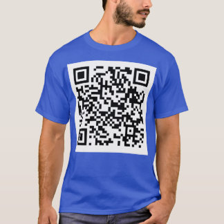 Rick Roll QR Code Baseball TS shirt