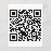 Rick Roll QR Code Gerickt Flyer (Voorkant)