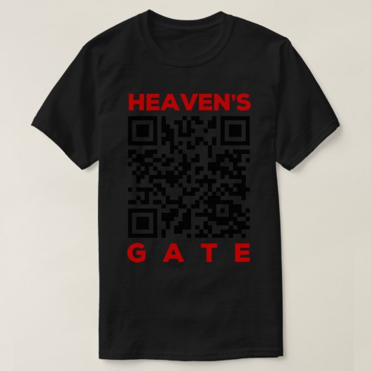 Rick Roll QR Code Heavens Gate Cult T-shirt (Design voorkant)