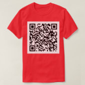 Rick Roll QR Code Kinder T-shirt met lange mouwen (Design voorkant)