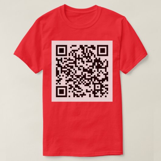 Rick Roll QR Code Kinder T-shirt met lange mouwen (Design voorkant)