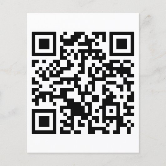 Rick Roll QR Code Rickrolled Flyer (Voorkant)
