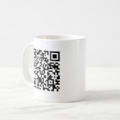 Rick Roll QR Code Rickrolled Koffiemok (Voorkant links)