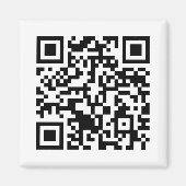 Rick Roll QR Code Rickrolled Magneet (Voorkant)