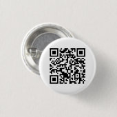 Rick Roll QR Code Rickrolled Ronde Button 3,2 Cm (Voorkant /achterkant)