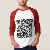 Rick Roll QR-code Rickrolled T-shirt (Voorkant)