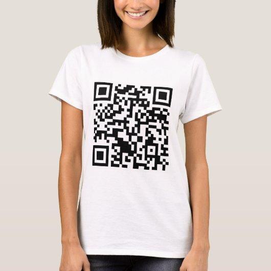Rick Roll QR-code Rickrolled T-shirt (Voorkant)