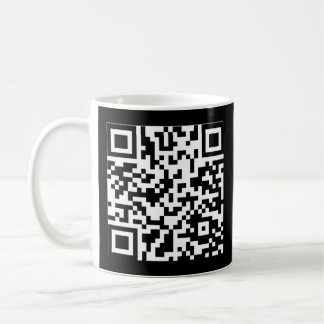 Rick Roll QR Code Sticker Koffiemok